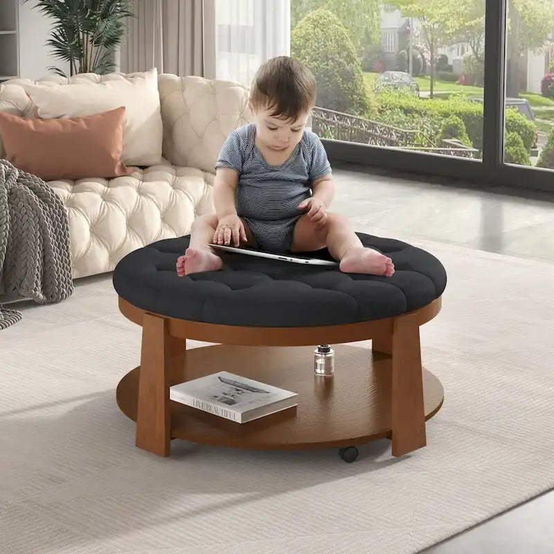 Grande table basse ronde