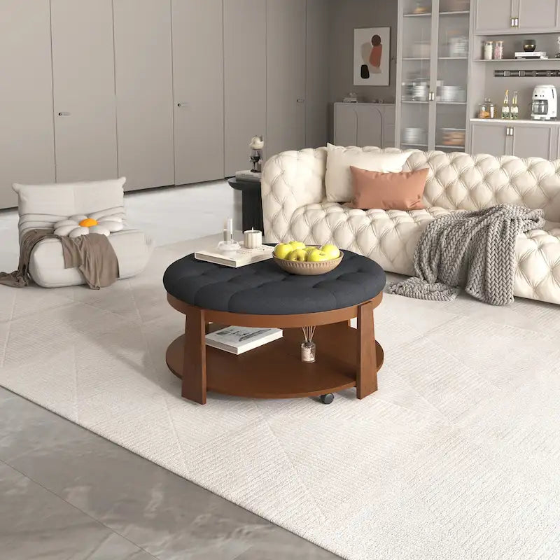 Grande table basse ronde