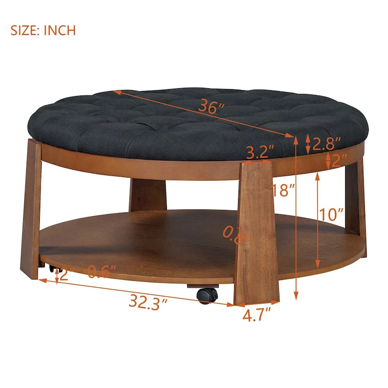Grande table basse ronde