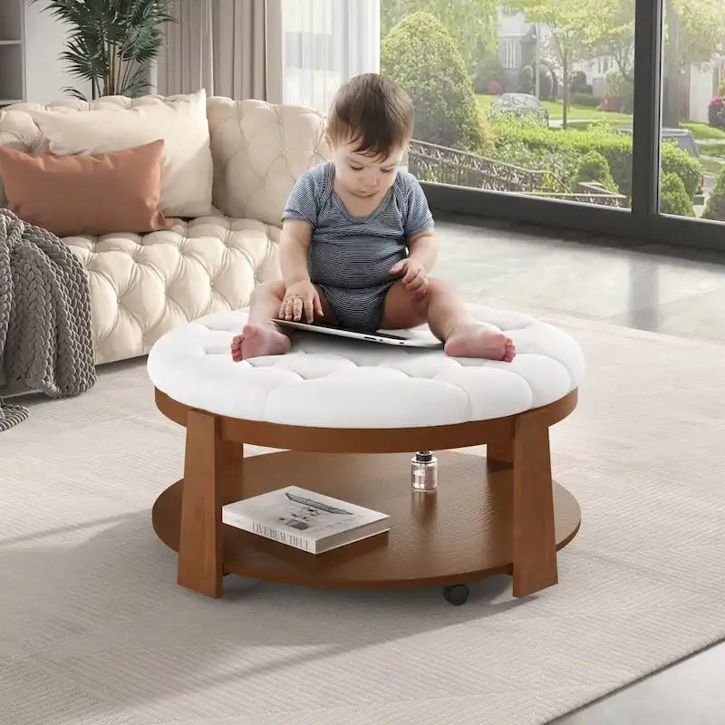Grande table basse ronde