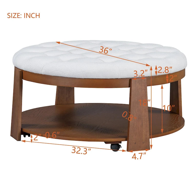 Grande table basse ronde