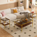 Ensemble de trois tables basses et d'appoint