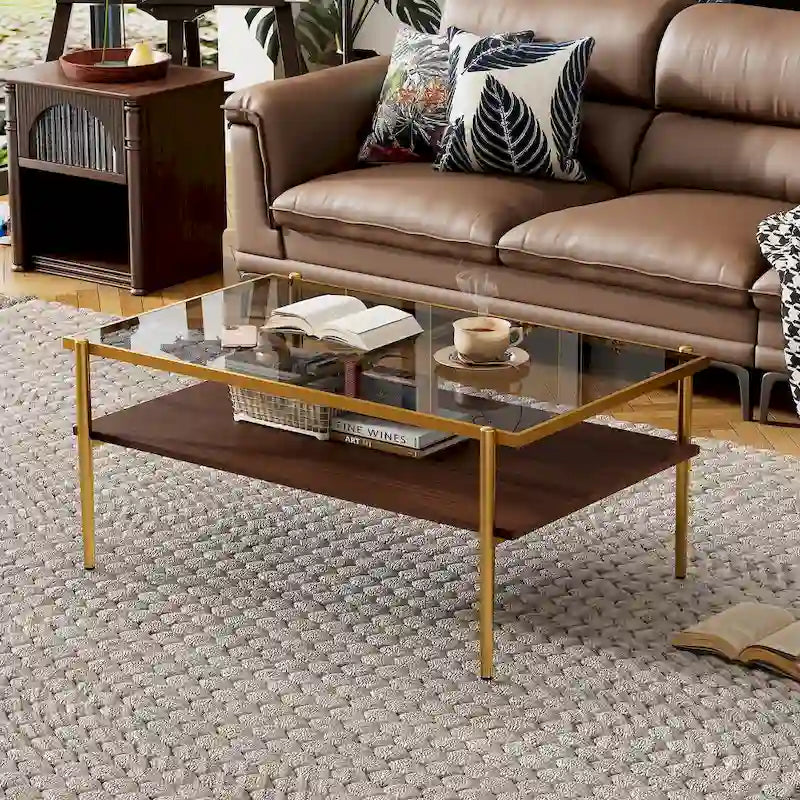 Ensemble de trois tables basses et d'appoint