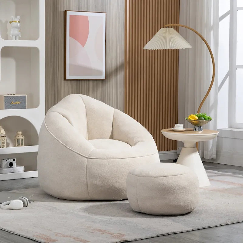 Chaise longue beige