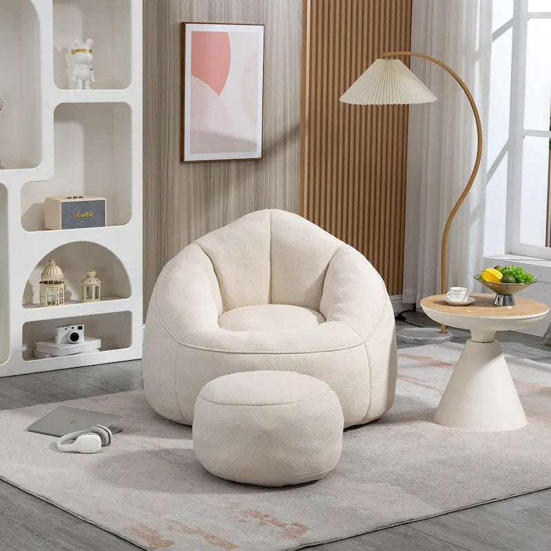 Chaise longue beige