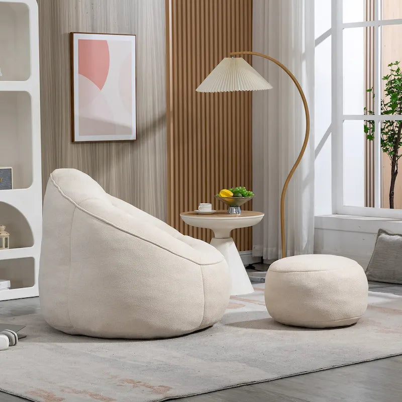 Chaise longue beige