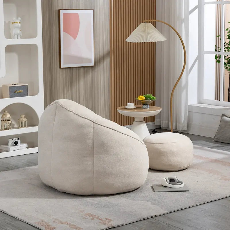Chaise longue beige