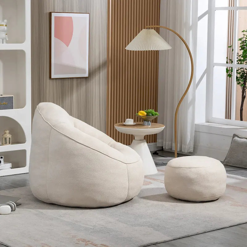 Chaise longue beige