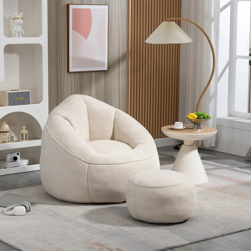 Chaise longue beige
