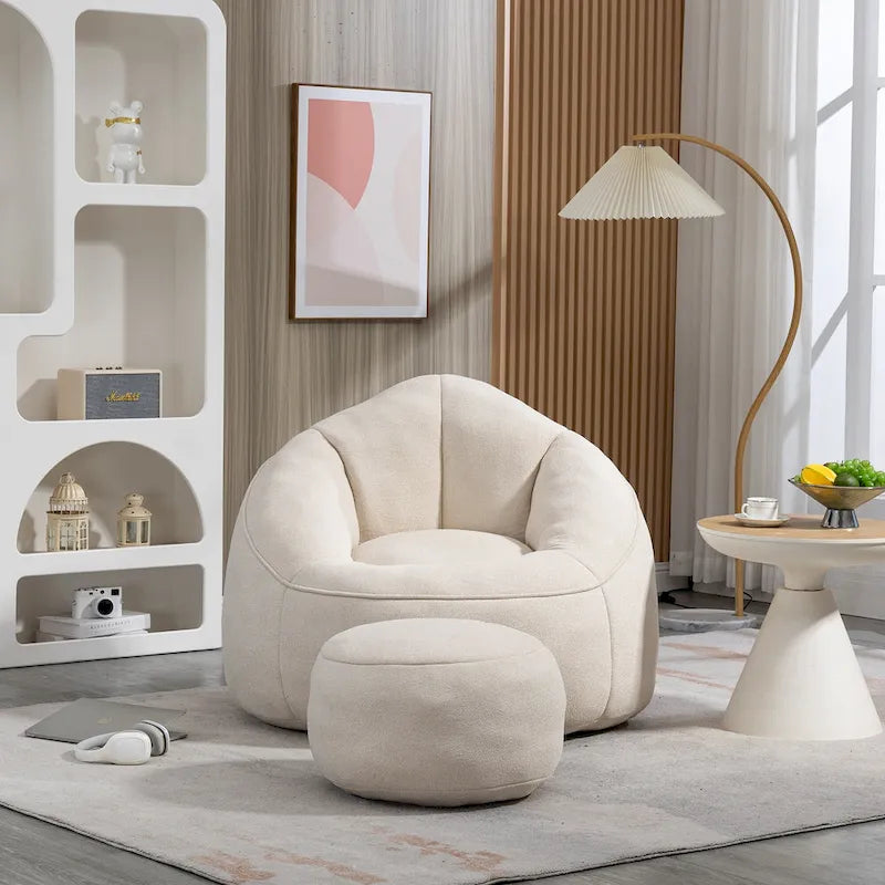 Chaise longue beige