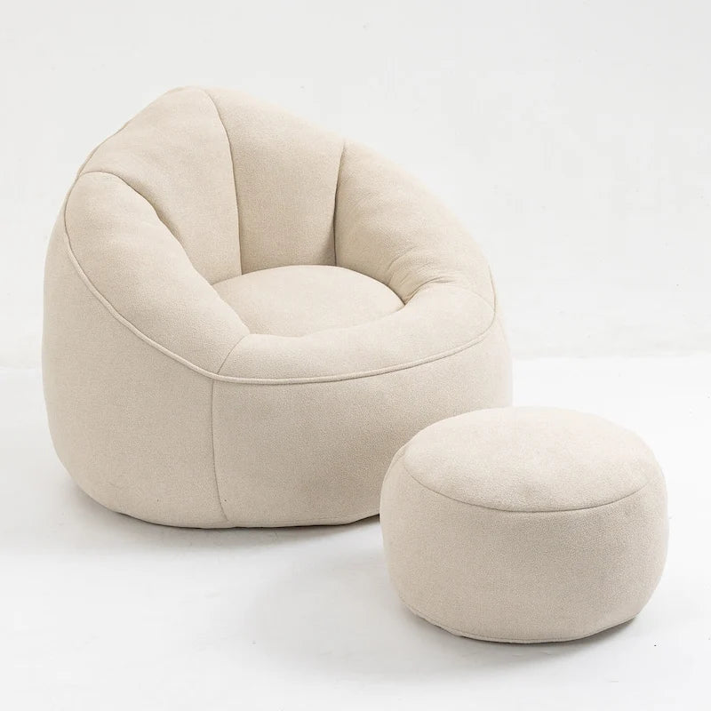 Chaise longue beige