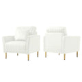 Fauteuil d'appoint en velours pour salon