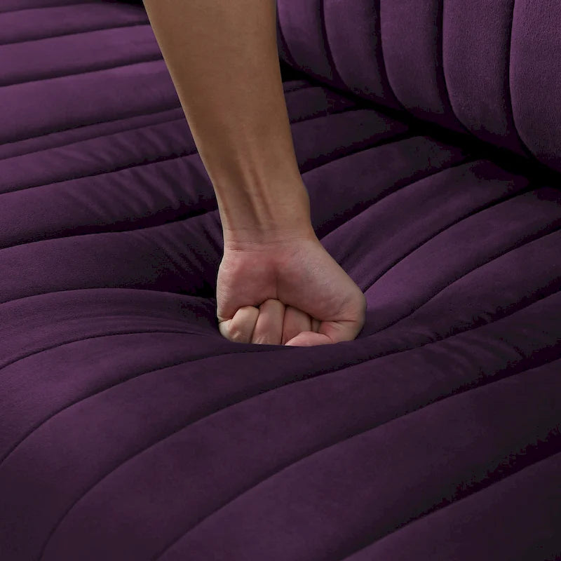 Fauteuil d'appoint en velours pour salon