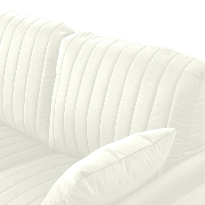 Fauteuil d'appoint en velours pour salon