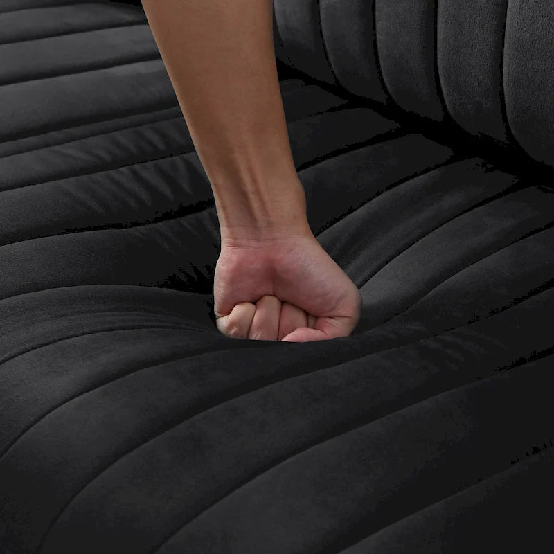 Fauteuil d'appoint en velours pour salon