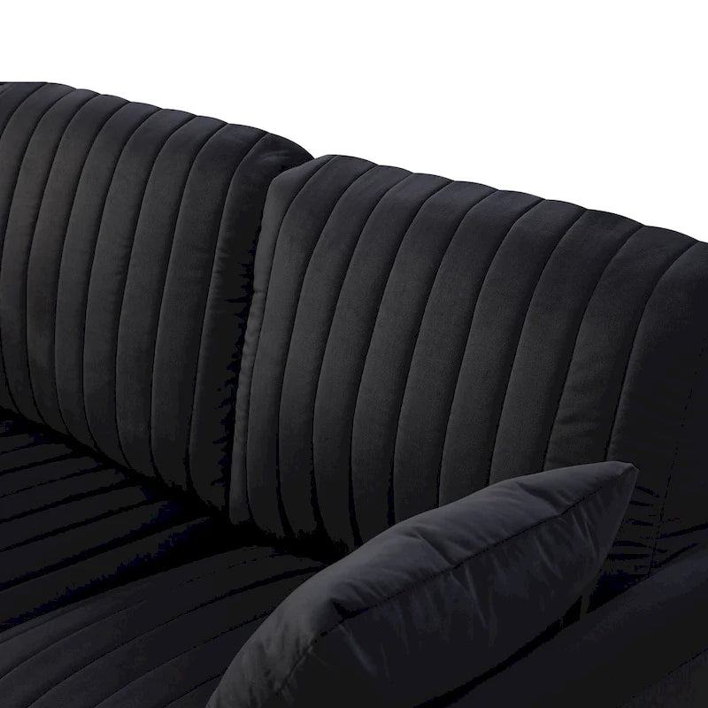 Fauteuil d'appoint en velours pour salon