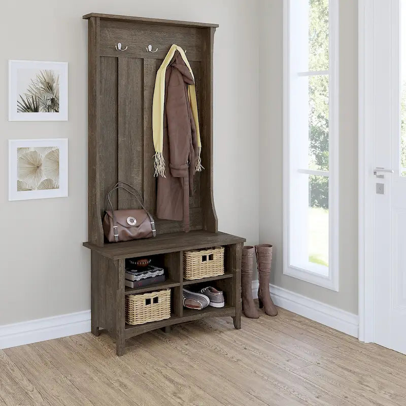 Meuble à chaussures avec banc de rangement