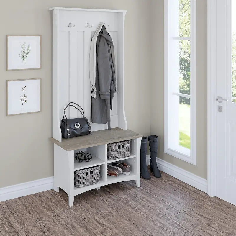 Meuble à chaussures avec banc de rangement
