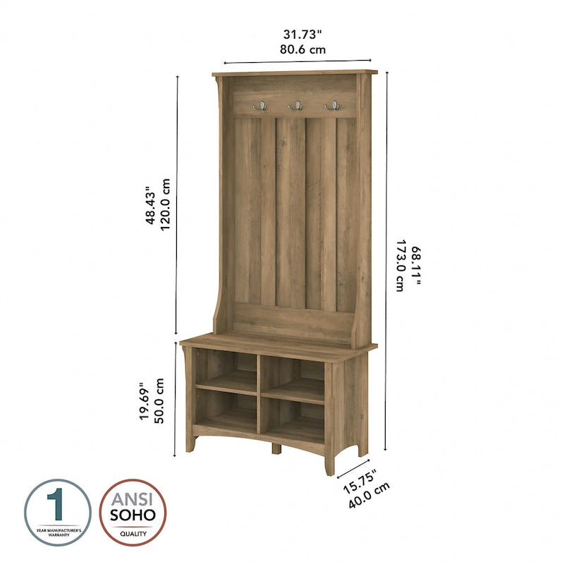Meuble à chaussures avec banc de rangement