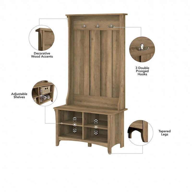 Meuble à chaussures avec banc de rangement