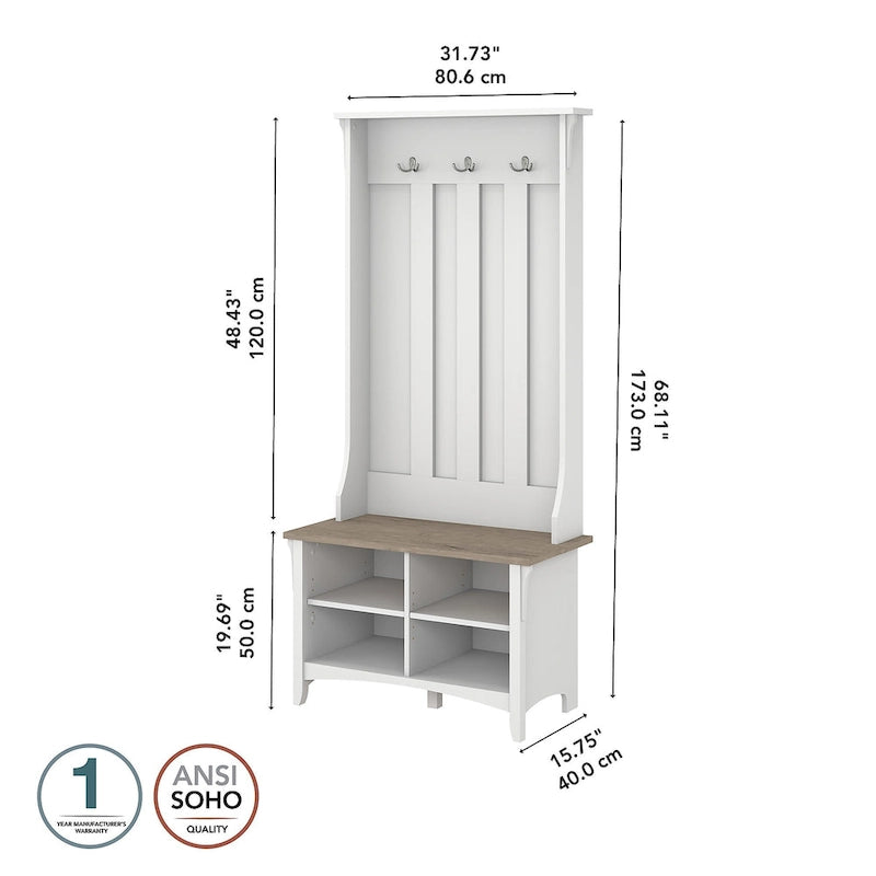 Meuble à chaussures avec banc de rangement