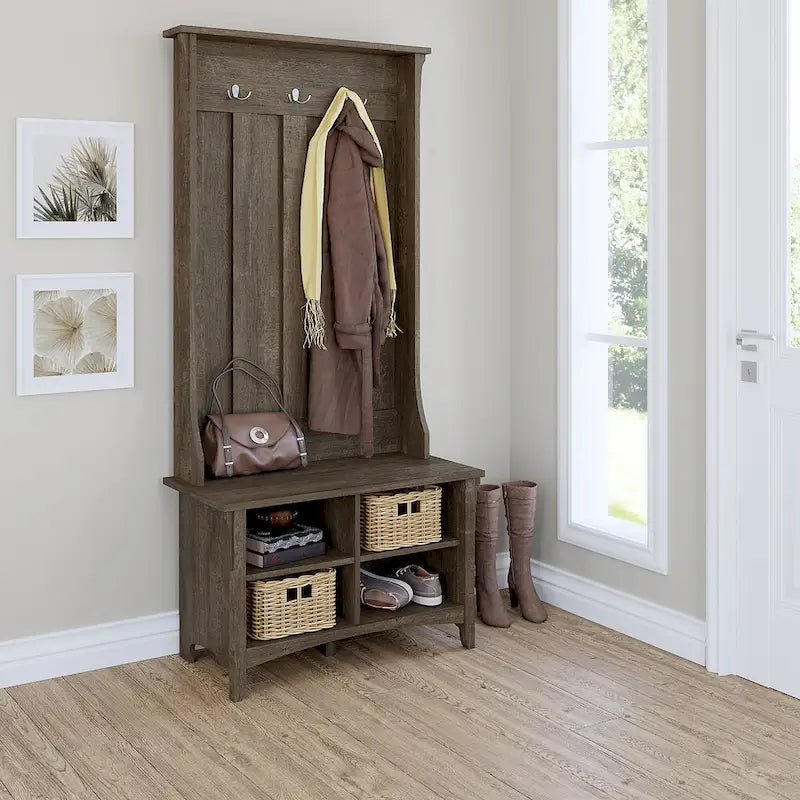 Meuble à chaussures avec banc de rangement