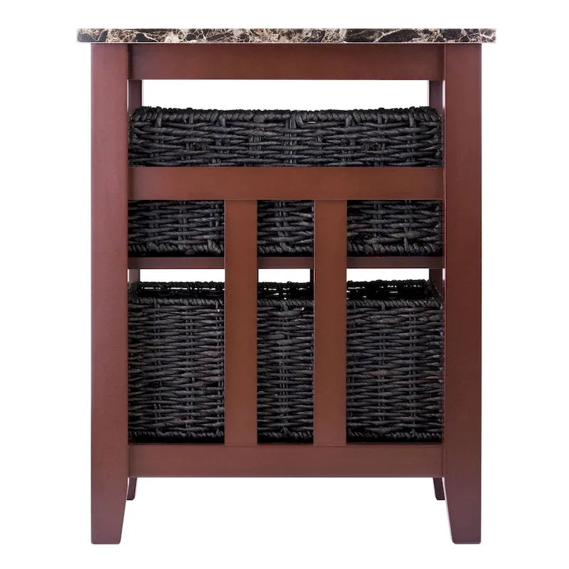 Plateau de table imitation marbre