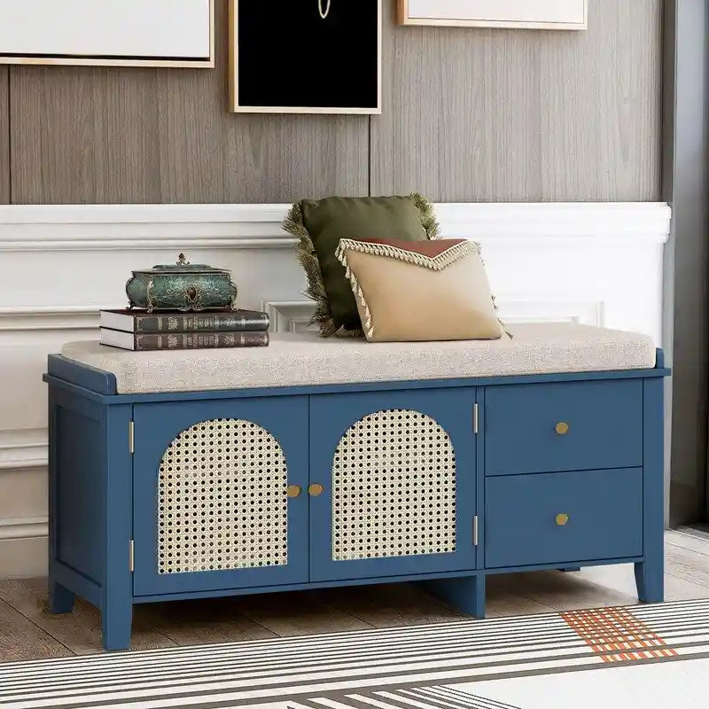 Banc d'entrée meuble à chaussures rétro