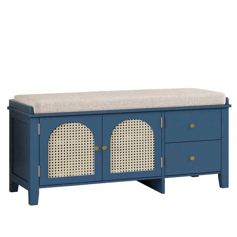 Banc d'entrée meuble à chaussures rétro