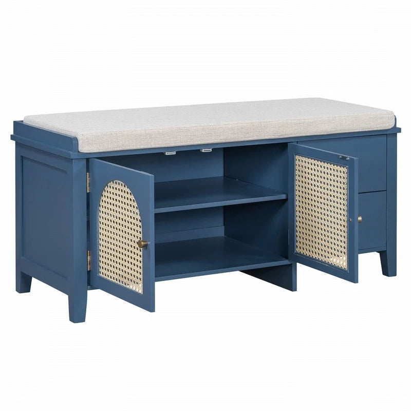 Banc d'entrée meuble à chaussures rétro