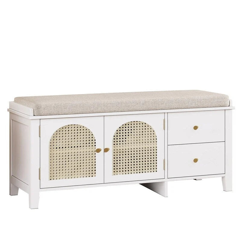 Banc d'entrée meuble à chaussures rétro