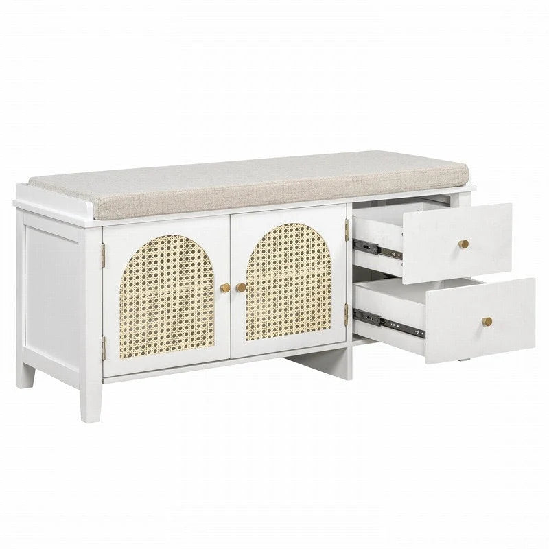 Banc d'entrée meuble à chaussures rétro