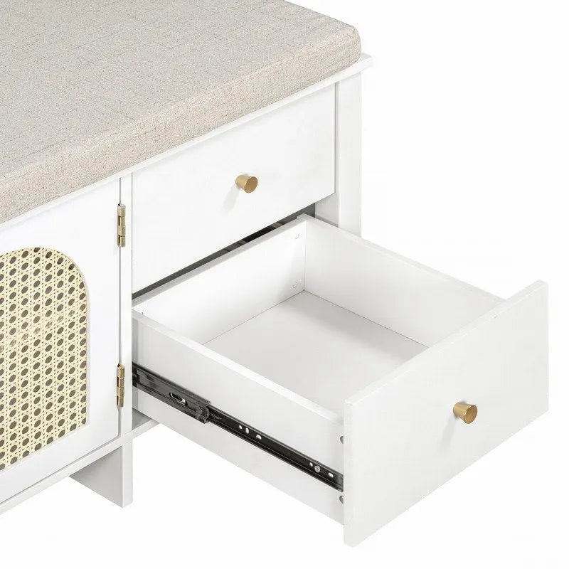 Banc d'entrée meuble à chaussures rétro