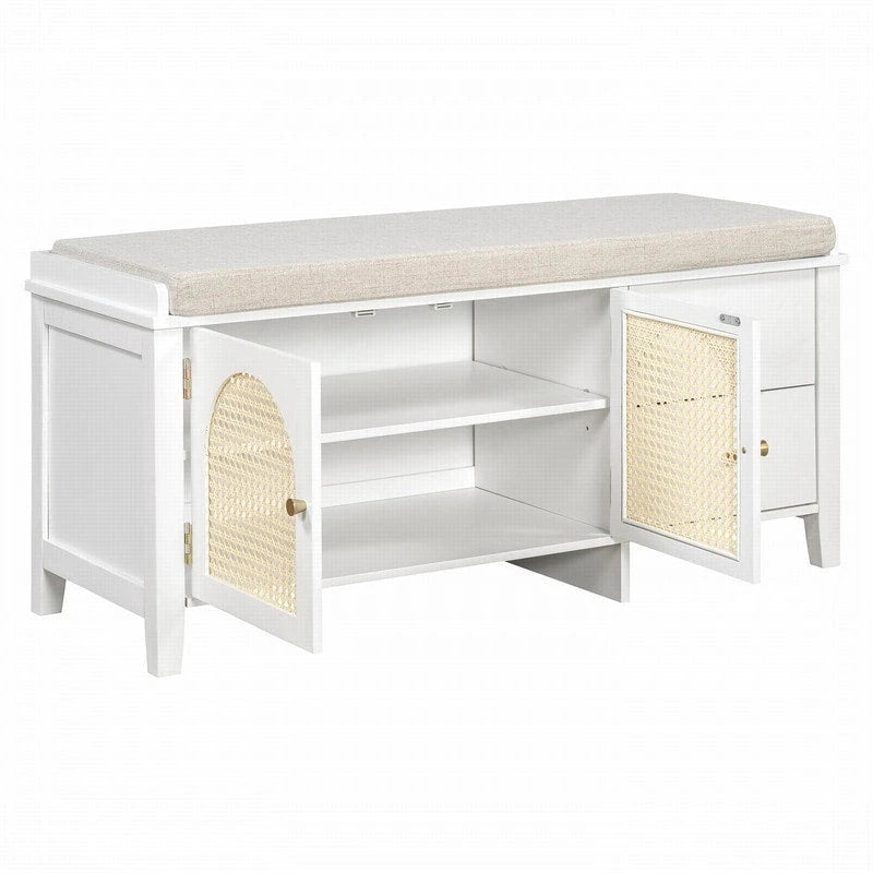 Banc d'entrée meuble à chaussures rétro