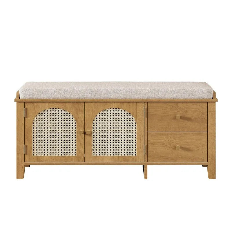 Banc d'entrée meuble à chaussures rétro