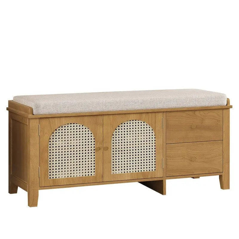 Banc d'entrée meuble à chaussures rétro