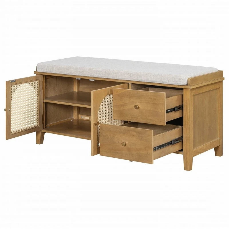 Banc d'entrée meuble à chaussures rétro