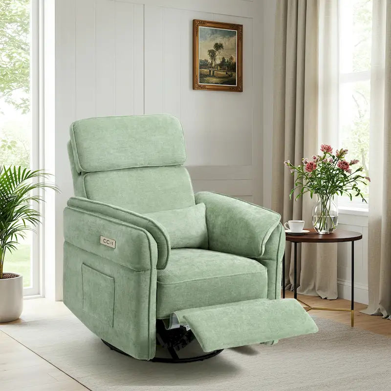 Fauteuil berçant/inclinable électrique pivotant