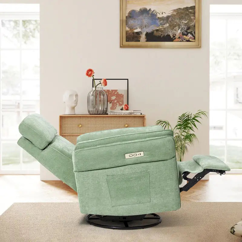 Fauteuil berçant/inclinable électrique pivotant