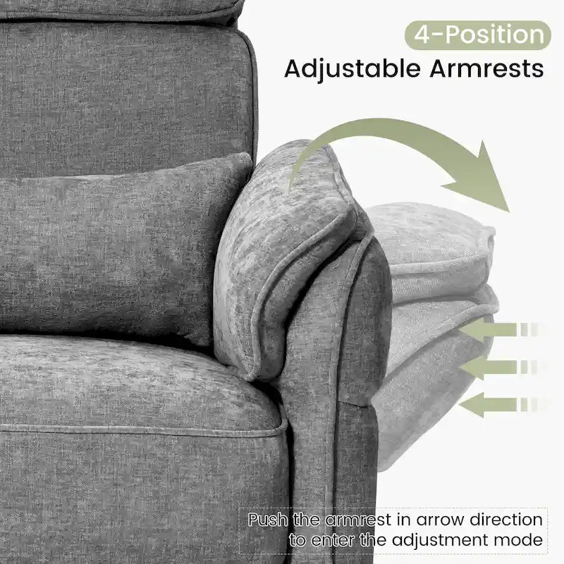 Fauteuil berçant/inclinable électrique pivotant