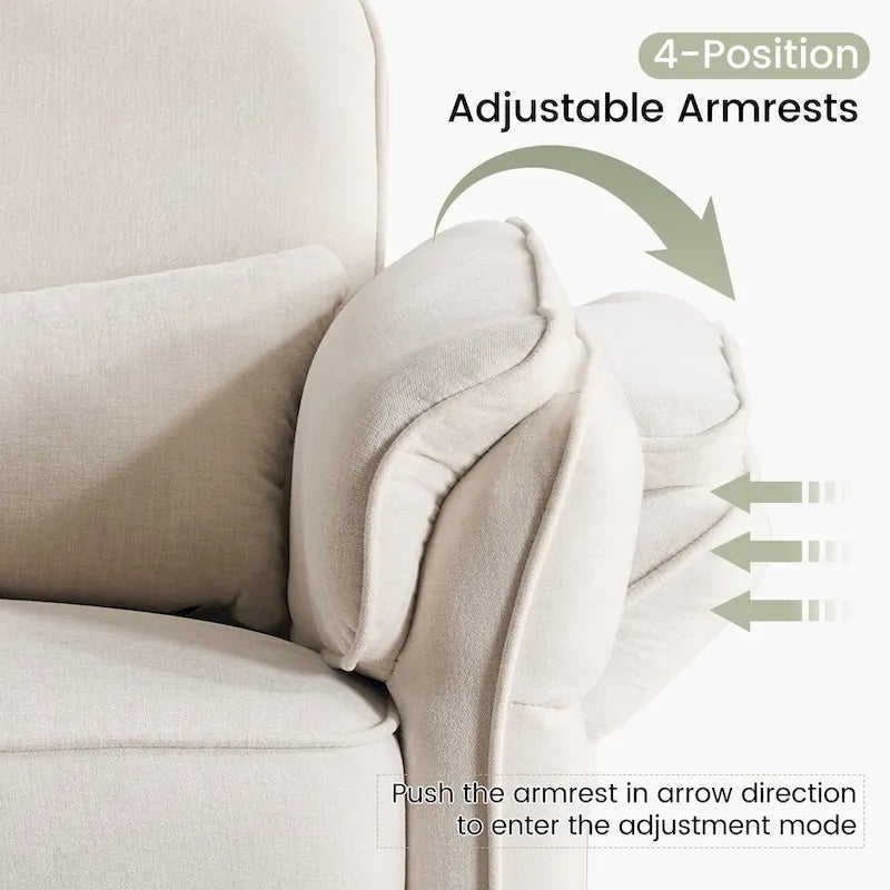 Fauteuil berçant/inclinable électrique pivotant