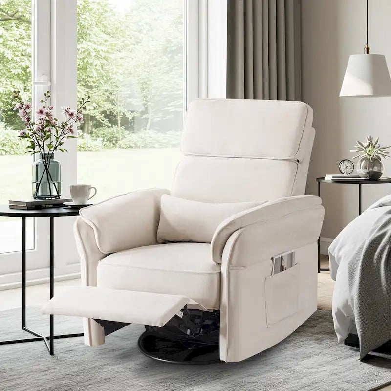 Fauteuil berçant/inclinable électrique pivotant