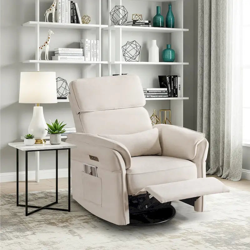 Fauteuil berçant/inclinable électrique pivotant