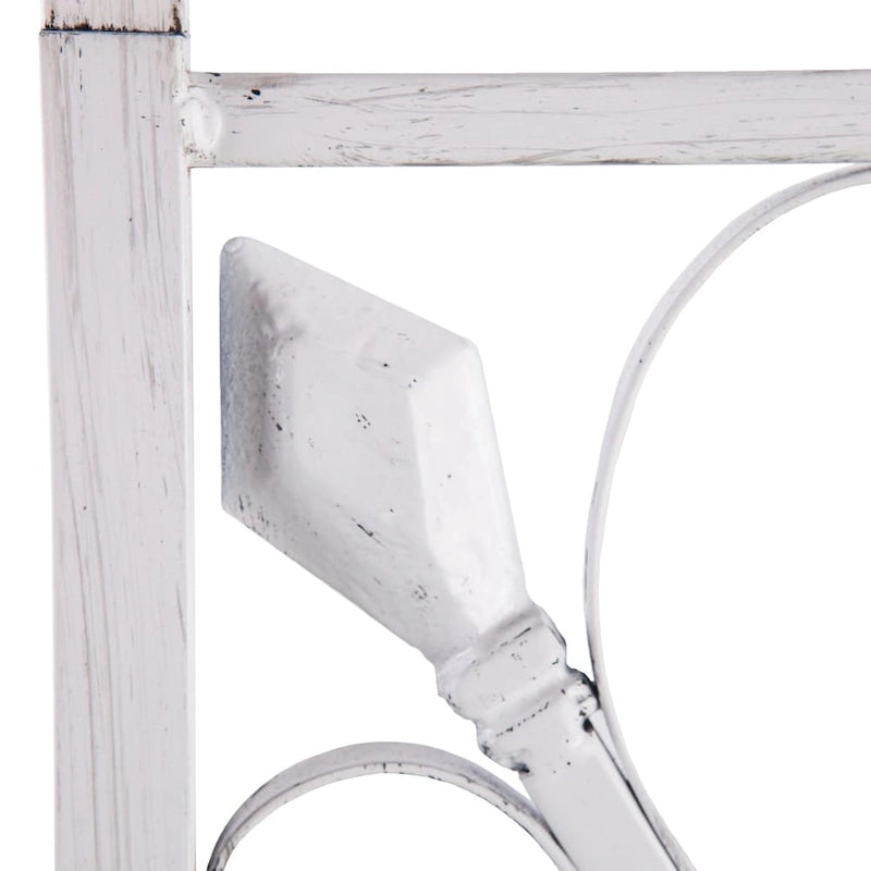 Porte-manteau d'entrée en métal blanc