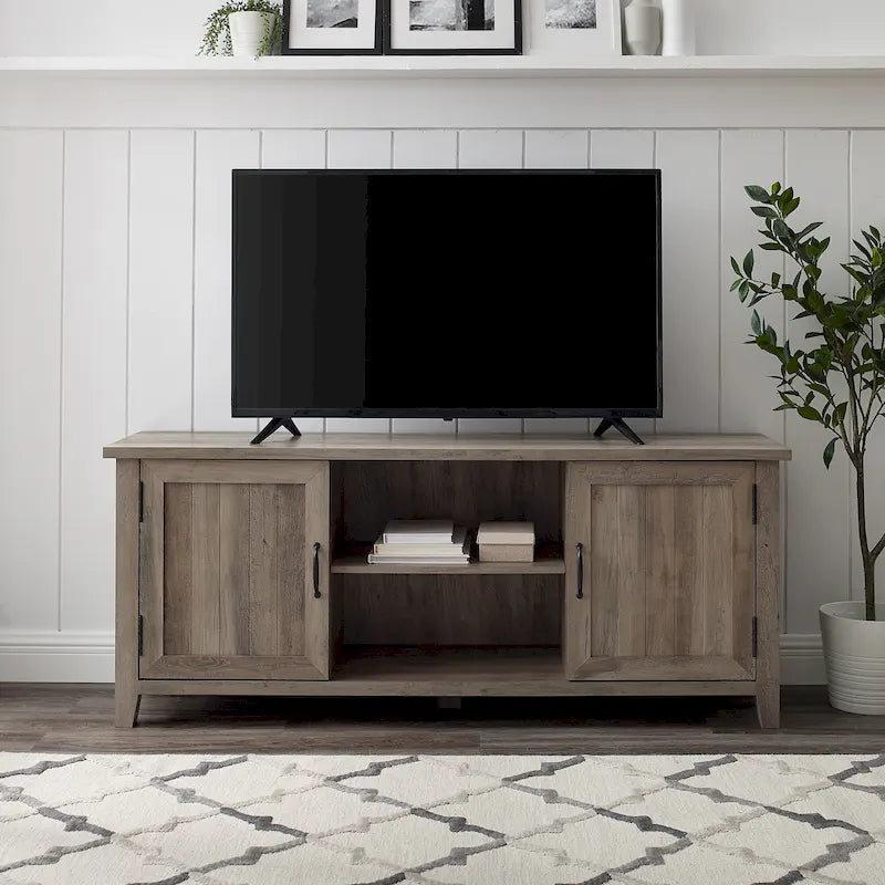Meuble TV avec portes escamotables