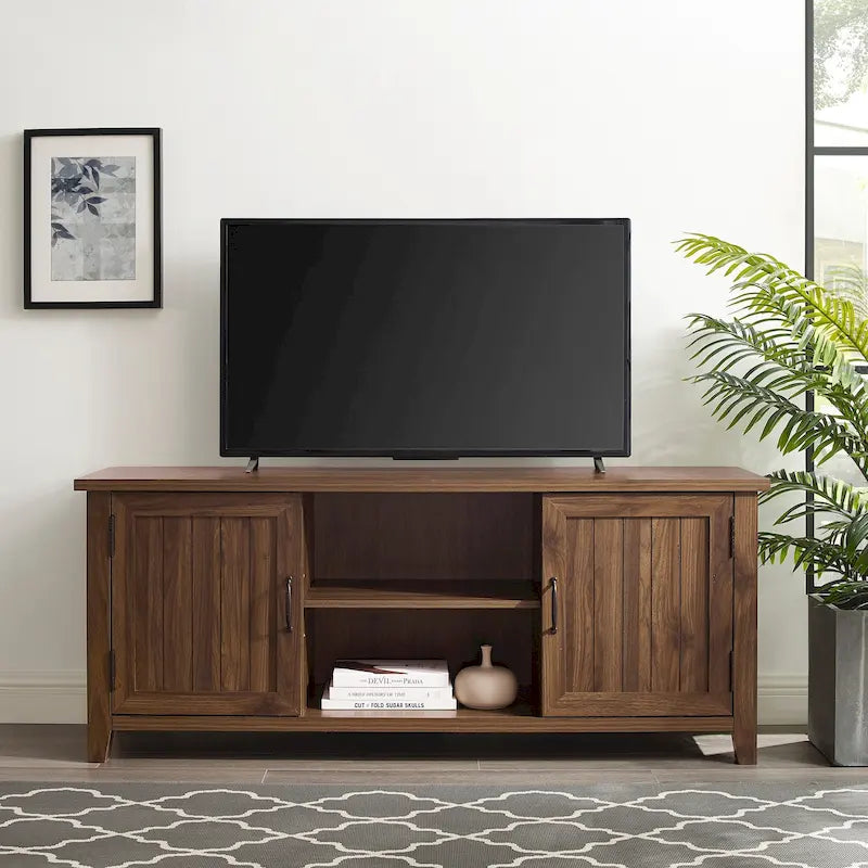 Meuble TV avec portes escamotables