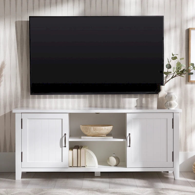 Meuble TV avec portes escamotables