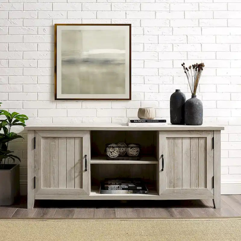 Meuble TV avec portes escamotables