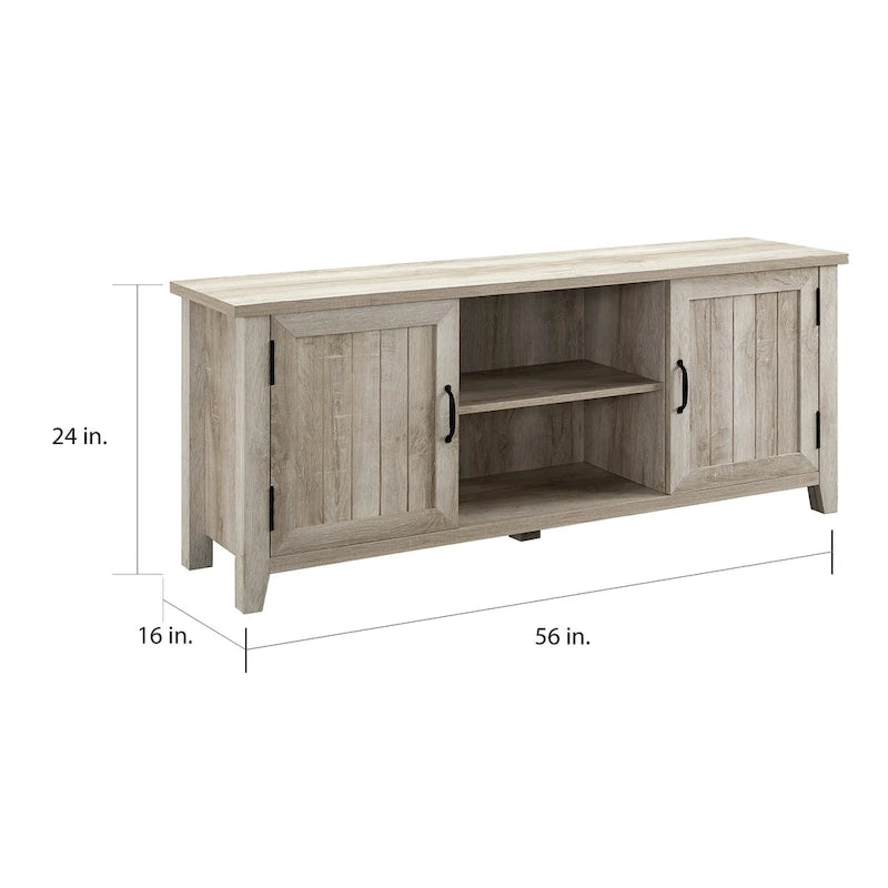 Meuble TV avec portes escamotables