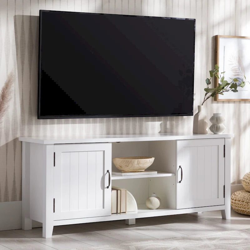 Meuble TV avec portes escamotables